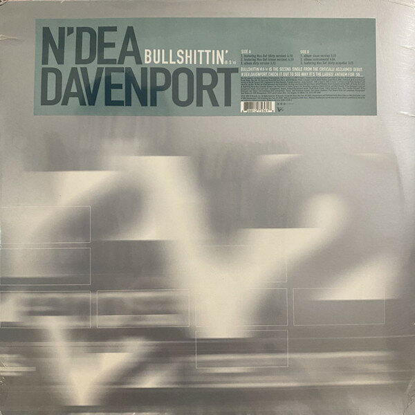 【中古】米12” NDea Davenport Bullshittin 63881275361 V2 /00250