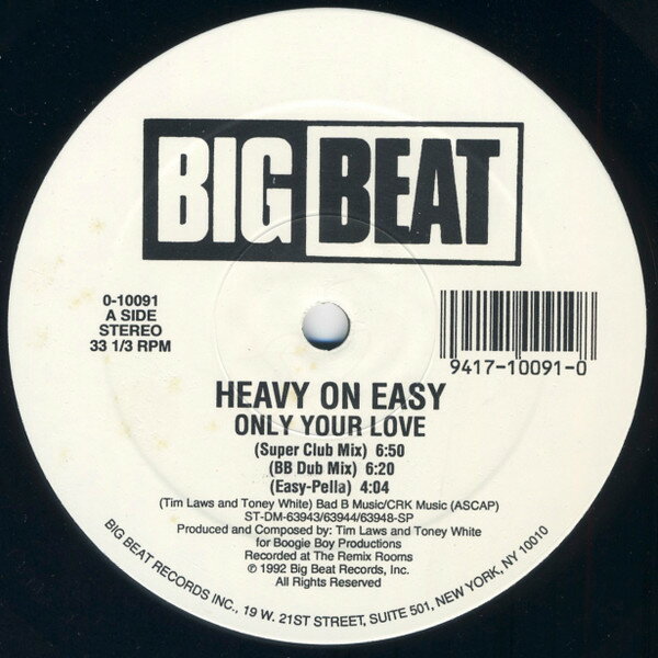【中古】米12” Heavy On Easy Only Your Love 010091 BIG BEAT /00250
