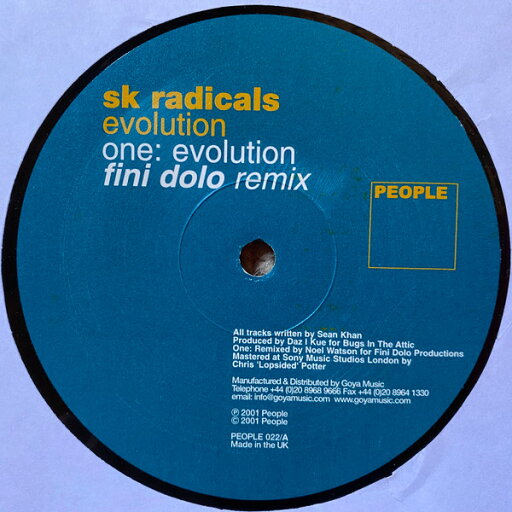 【中古】米12” SK Radicals Evolution PEOPLE022 People /00250 【中古】米12” SK Radicals Evolution PEOPLE022 People /00250
