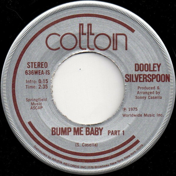 Artist Name: E - 【中古】米7” Dooley Silverspoon Bump Me Baby 636WEA Cotton Records /00080