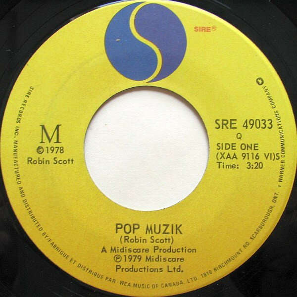 【中古】加7” M Pop Muzik SRE49033 Sire /00080