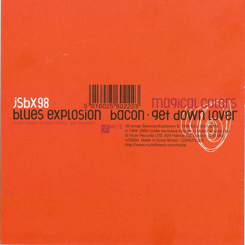 英CD Jon Spencer Blues Explosion Magical Colors CDMUTE222 Mute /00110