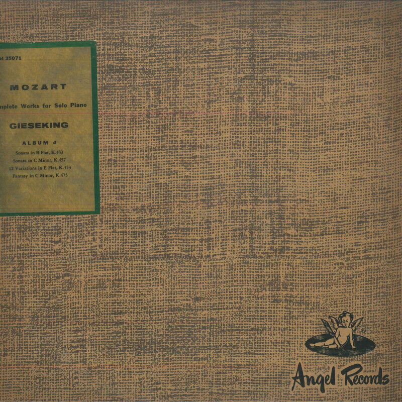 【中古】輸入LP ウォルター・ギーゼキング モーツァルト、ピアノ独奏作品全集 ANG35071 ANGEL /00260