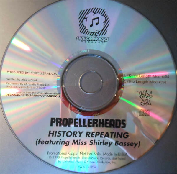 CD Propellerheads, Miss Shirley B History Repeating PROCD5054 DreamWorks Records /00110