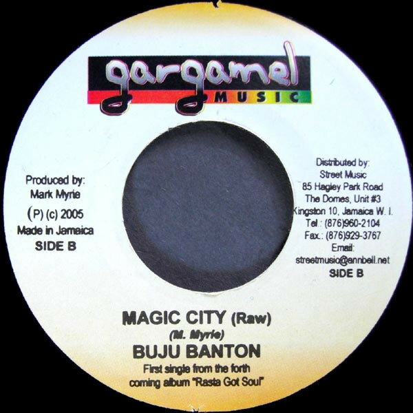 【中古】ジャマイカ7” Buju Banton Magic City NONE Gargamel Music /00080