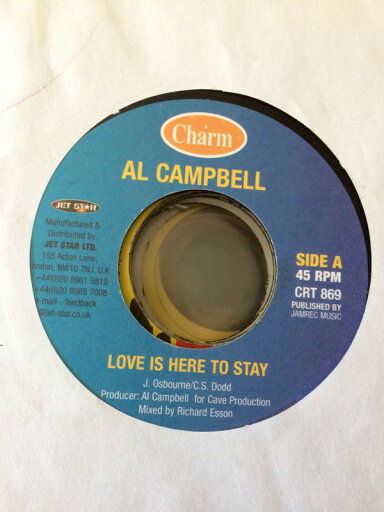 【中古】英7” Al Campbell Love Is Here To Stay CRT869 Charm /00080 【中古】英7” Al Campbell Love Is Here To Stay CRT869 Charm /00080