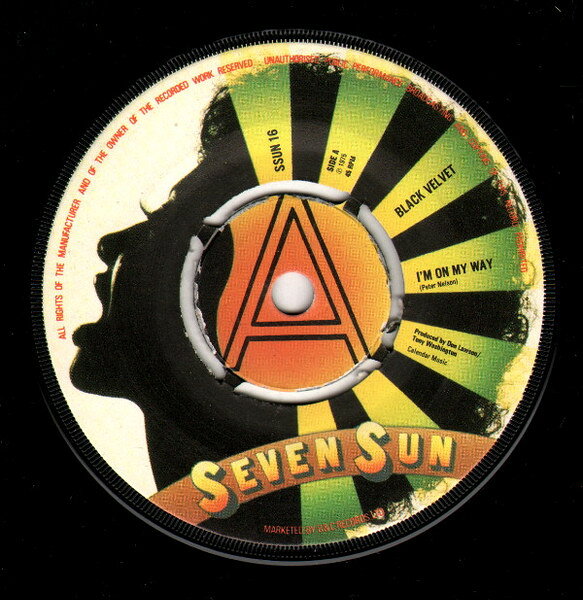 Artist Name: R - 【中古】英7” Black Velvet Im On My Way SSUN16 SEVEN SUN /00080
