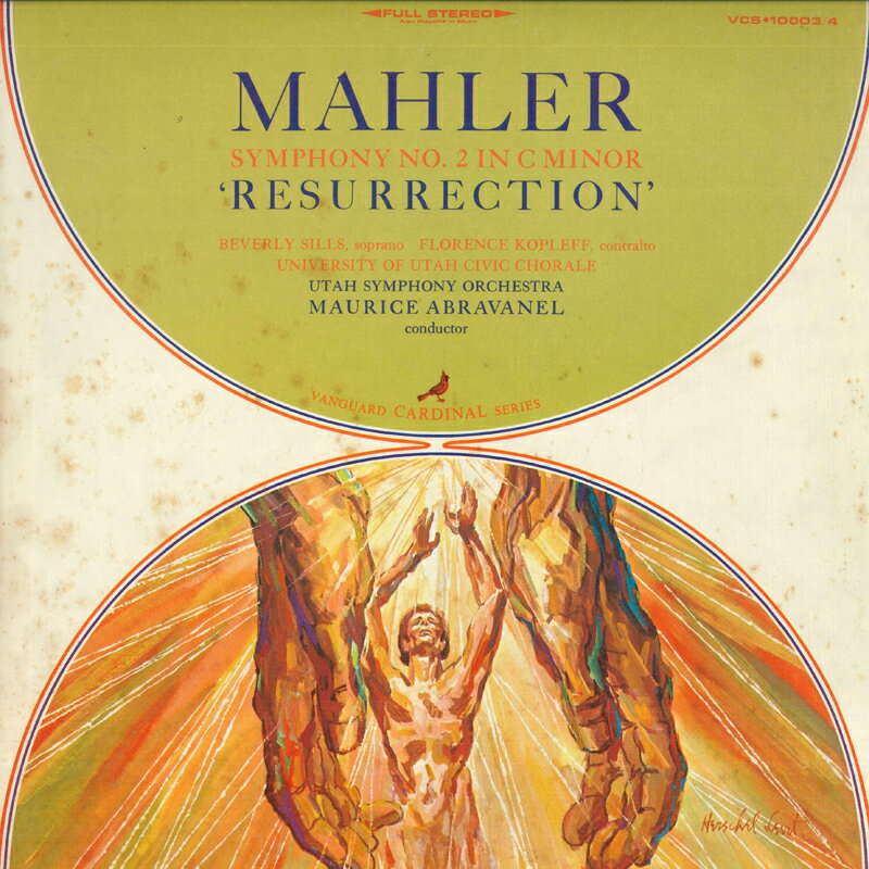 【中古】米2LP Mahler, Beverly Sills, Florenc Symphony No. 2 In C Minor Resurrection VCS100034 VANGUARD /00660