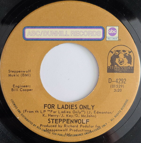 【中古】加7” Steppenwolf For Ladies Only 