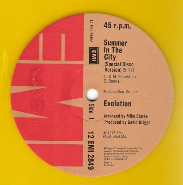 【中古】英12” Evolution (14) Summer In The City 12EMI2849 EMI /00250
