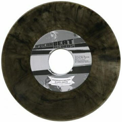 【新品】独7” President Brown / Charly B Rasta Rock (Coloued Vinyl) / Life Hard ABR013cv African Beat /00048