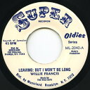 【新品】米7” Willie Francis / Wild Cats Leaving But It Wont Be Long / Dub Wise ML2040...