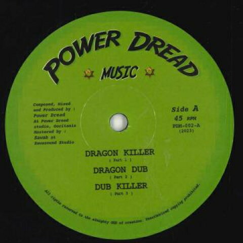 【新品】欧12” Power Dread Dragon Killer; Dragon Dub; Dub Killer / D.n.a; Nucl PDM002 Power Dread Music /00160 【新品】欧12” Power Dread Dragon Killer; Dragon Dub; Dub Killer / D.n.a; Nucl PDM002 Power Dread Music /00160