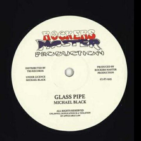 欧12” Michael Black Glass Pipe / Jah Jah TRSRMP1 Rockers Master Prod /00170