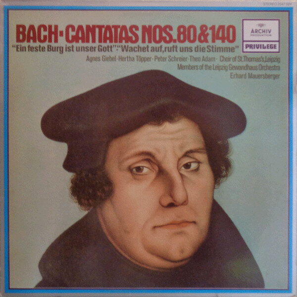 【中古】英LP Johann Sebastian Bach - Agnes Cantatas Nos. 80 & 140 2547024 Archiv Produktion /00260