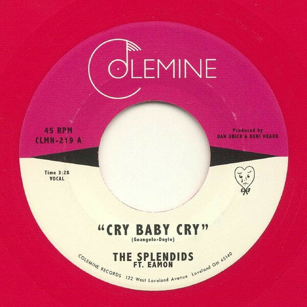 【新品】7” Splendids Cry Baby Cry (Red Vinyl) CLMN219 COLEMINE /00080