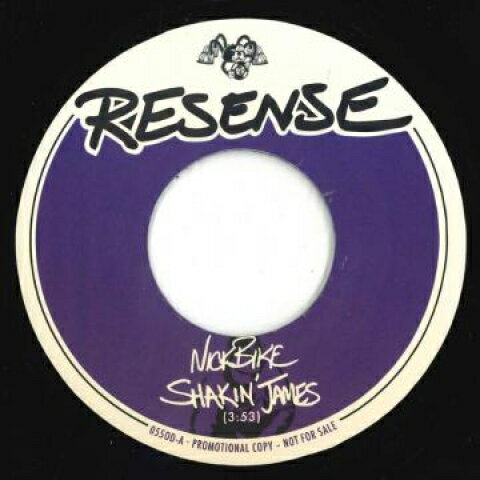 【新品】欧7” Nick Bike Shakin James / Lets Ride RESENSE055 Resense /00048