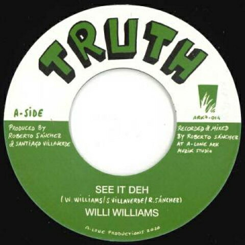 ・アーティスト Willi Williams ・タイトル See It Deh / Creation In Dub Part II ・レーベル・型番 Truth/A Lone Productions ARK7014 ・フォーマット 7" ・コンディション(盤) 新品 (M) ・コンディション(ジャケット) ・コンディション(帯) オビなし ・特記事項 サンプル画像です。実際の商品の画像ではありません 商品写真はバーコード/カタログ番号に対応したサンプル画像ですので、お送りする商品の画像ではありません。帯やライナーなどの付属品は、特記事項に記載されている場合のみ含まれます。プロモやカラーレコードなどの仕様についても、該当する場合のみ特記事項に記載しています。 【ご購入前に必ずご確認ください】 ・本店サイト(www.recordcity.jp)とは価格、送料が違います ・本店サイト、その他支店のオーダーとは同梱発送できません ・注文確定後に別の注文を頂いた場合、注文同士の同梱は致しかねます。 ・別倉庫から発送しているため、店頭受け渡しは対応しておりません ・一部商品は他の通販サイトでも販売しているため、ご注文のタイミングによっては商品のご用意ができない場合がございます。 ・土日祝日はお休みです 金曜・祝前日9時以降のご連絡またはご入金は、返答または発送が週明け・祝日明けに順次対応となります。 ・ご購入後のキャンセル不可 ご購入後のキャンセルはいかなる理由においてもお受けできません。ご了承の上、ご購入くださいませ。 ・日本郵便(ゆうパック/ゆうメール)によるお届けになります。 ・中古品であることをご理解ください 当ストアでは中古商品を主に販売しております。中古品であることをご理解の上ご購入ください。また、一部商品はRecordCityオンラインストアで試聴可能です。 ・返品について お客様のご都合による返品は一切承っておりません。 表記の内容と実際の商品に相違がある場合、また針飛び等で返品・返金をご希望される場合は、商品の到着後1週間以内にご連絡ください。商品の返送をこちらで確認後、キャンセル・返金を行います。 コンディションVG以下の商品は返品できません。プレイに影響のない表面のこすれ傷、プレス起因のノイズ盤は返品の対象外です。 【コンディション表記】 ・ほぼ新品(M-)(Like New) 完全な新品。未使用。当店ではほぼ使用しません ・非常に良い(EX)(Excellent) 中古盤として美品な状態。わずかな経年を感じるものの傷みを感じさせない、当店基準で最高の状態 ・良い(VG+)(Very Good Plus) 丁寧に扱われた中古品で、軽い使用感がみられる。 ・可(VG)(Acceptable) 使い込まれた中古品で、「良い」よりもさらに使用感がみられる。 ・悪い(VG-)(Bad) 状態が悪いアイテム。使用の保障はなく、再生不可、針飛び、目立つノイズがあるかもしれない。状態によるクレーム不可。返品不可。 ・非常に悪い(G)(Very Bad) 「悪い」よりさらに状態が悪いアイテム。使用の保障はなく、再生不可、針飛び、目立つノイズがあるかもしれない。状態によるクレーム不可。返品不可。 ・ジャンク(Fair)(Junk/Fair) 割れている、反っている、水ダメージがある、カビ、ジャケットが分離している、ひどい書き込み、ひどい擦れなど最低の状態。使用の保障はなく、再生不可、針飛び、目立つノイズがあるかもしれない。状態によるクレーム不可。返品不可。 ・ジャンク(Poor)(Junk/Poor) 割れている、反っている、水ダメージがある、カビ、ジャケットが分離している、ひどい書き込み、ひどい擦れなど最低の状態。使用の保障はなく、再生不可、針飛び、目立つノイズがあるかもしれない。状態によるクレーム不可。返品不可。