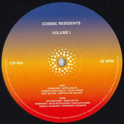 ・アーティスト Various ・タイトル Cosmic Residents Volume 1 ・レーベル・型番 Cosmic Resonance CA CR004 ・フォーマット 12" ・コンディション(盤) 新品 (M) ・コンディション(ジャケット) ・コンディション(帯) オビなし ・特記事項 サンプル画像です。実際の商品の画像ではありません 商品写真はバーコード/カタログ番号に対応したサンプル画像ですので、お送りする商品の画像ではありません。帯やライナーなどの付属品は、特記事項に記載されている場合のみ含まれます。プロモやカラーレコードなどの仕様についても、該当する場合のみ特記事項に記載しています。 【ご購入前に必ずご確認ください】 ・本店サイト(www.recordcity.jp)とは価格、送料が違います ・本店サイト、その他支店のオーダーとは同梱発送できません ・注文確定後に別の注文を頂いた場合、注文同士の同梱は致しかねます。 ・別倉庫から発送しているため、店頭受け渡しは対応しておりません ・一部商品は他の通販サイトでも販売しているため、ご注文のタイミングによっては商品のご用意ができない場合がございます。 ・土日祝日はお休みです 金曜・祝前日9時以降のご連絡またはご入金は、返答または発送が週明け・祝日明けに順次対応となります。 ・ご購入後のキャンセル不可 ご購入後のキャンセルはいかなる理由においてもお受けできません。ご了承の上、ご購入くださいませ。 ・日本郵便(ゆうパック/ゆうメール)によるお届けになります。 ・中古品であることをご理解ください 当ストアでは中古商品を主に販売しております。中古品であることをご理解の上ご購入ください。また、一部商品はRecordCityオンラインストアで試聴可能です。 ・返品について お客様のご都合による返品は一切承っておりません。 表記の内容と実際の商品に相違がある場合、また針飛び等で返品・返金をご希望される場合は、商品の到着後1週間以内にご連絡ください。商品の返送をこちらで確認後、キャンセル・返金を行います。 コンディションVG以下の商品は返品できません。プレイに影響のない表面のこすれ傷、プレス起因のノイズ盤は返品の対象外です。 【コンディション表記】 ・ほぼ新品(M-)(Like New) 完全な新品。未使用。当店ではほぼ使用しません ・非常に良い(EX)(Excellent) 中古盤として美品な状態。わずかな経年を感じるものの傷みを感じさせない、当店基準で最高の状態 ・良い(VG+)(Very Good Plus) 丁寧に扱われた中古品で、軽い使用感がみられる。 ・可(VG)(Acceptable) 使い込まれた中古品で、「良い」よりもさらに使用感がみられる。 ・悪い(VG-)(Bad) 状態が悪いアイテム。使用の保障はなく、再生不可、針飛び、目立つノイズがあるかもしれない。状態によるクレーム不可。返品不可。 ・非常に悪い(G)(Very Bad) 「悪い」よりさらに状態が悪いアイテム。使用の保障はなく、再生不可、針飛び、目立つノイズがあるかもしれない。状態によるクレーム不可。返品不可。 ・ジャンク(Fair)(Junk/Fair) 割れている、反っている、水ダメージがある、カビ、ジャケットが分離している、ひどい書き込み、ひどい擦れなど最低の状態。使用の保障はなく、再生不可、針飛び、目立つノイズがあるかもしれない。状態によるクレーム不可。返品不可。 ・ジャンク(Poor)(Junk/Poor) 割れている、反っている、水ダメージがある、カビ、ジャケットが分離している、ひどい書き込み、ひどい擦れなど最低の状態。使用の保障はなく、再生不可、針飛び、目立つノイズがあるかもしれない。状態によるクレーム不可。返品不可。