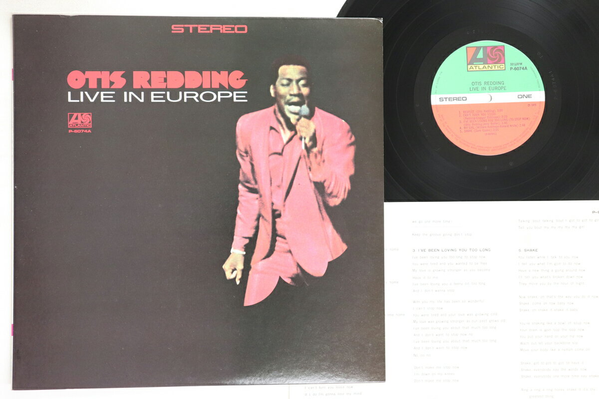 【中古】LP Otis Redding Otis Redding Live In Europe P6074A ATLANTIC /00260