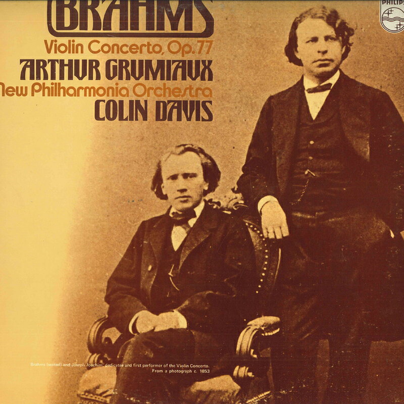 LP Arihur Grumiaux ブラームス: ヴァイオリン協奏曲　ニ長調　作品77 X5639 PHILIPS /00260