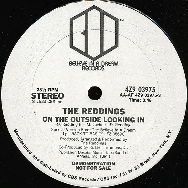 12” Reddings On The Outside Looking In 4Z903975 Believe In A Dream /00250