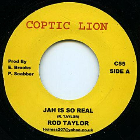 【新品】英7” Rod Taylor Jah Is So Real / Love Is Not A Toy C55 Coptic Lion /00053 【新品】英7” Rod Taylor Jah Is So Real / Love Is Not A Toy C55 Coptic Lion /00053