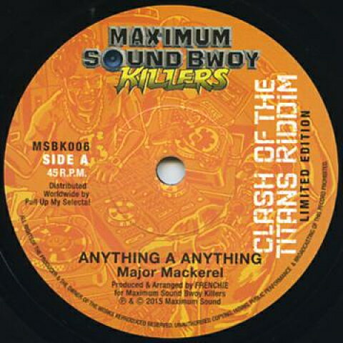 ・アーティスト Major Mackerel / Vershon ・タイトル Anything A Anything / Run Red ・レーベル・型番 Maximum Sound MSBK006 ・フォーマット 7" ・コンディション(盤) 新品 (M) ・コンディション(ジャケット) ・コンディション(帯) オビなし ・特記事項 サンプル画像です。実際の商品の画像ではありません 商品写真はバーコード/カタログ番号に対応したサンプル画像ですので、お送りする商品の画像ではありません。帯やライナーなどの付属品は、特記事項に記載されている場合のみ含まれます。プロモやカラーレコードなどの仕様についても、該当する場合のみ特記事項に記載しています。 【ご購入前に必ずご確認ください】 ・本店サイト(www.recordcity.jp)とは価格、送料が違います ・本店サイト、その他支店のオーダーとは同梱発送できません ・注文確定後に別の注文を頂いた場合、注文同士の同梱は致しかねます。 ・別倉庫から発送しているため、店頭受け渡しは対応しておりません ・一部商品は他の通販サイトでも販売しているため、ご注文のタイミングによっては商品のご用意ができない場合がございます。 ・土日祝日はお休みです 金曜・祝前日9時以降のご連絡またはご入金は、返答または発送が週明け・祝日明けに順次対応となります。 ・ご購入後のキャンセル不可 ご購入後のキャンセルはいかなる理由においてもお受けできません。ご了承の上、ご購入くださいませ。 ・日本郵便(ゆうパック/ゆうメール)によるお届けになります。 ・中古品であることをご理解ください 当ストアでは中古商品を主に販売しております。中古品であることをご理解の上ご購入ください。また、一部商品はRecordCityオンラインストアで試聴可能です。 ・返品について お客様のご都合による返品は一切承っておりません。 表記の内容と実際の商品に相違がある場合、また針飛び等で返品・返金をご希望される場合は、商品の到着後1週間以内にご連絡ください。商品の返送をこちらで確認後、キャンセル・返金を行います。 コンディションVG以下の商品は返品できません。プレイに影響のない表面のこすれ傷、プレス起因のノイズ盤は返品の対象外です。 【コンディション表記】 ・ほぼ新品(M-)(Like New) 完全な新品。未使用。当店ではほぼ使用しません ・非常に良い(EX)(Excellent) 中古盤として美品な状態。わずかな経年を感じるものの傷みを感じさせない、当店基準で最高の状態 ・良い(VG+)(Very Good Plus) 丁寧に扱われた中古品で、軽い使用感がみられる。 ・可(VG)(Acceptable) 使い込まれた中古品で、「良い」よりもさらに使用感がみられる。 ・悪い(VG-)(Bad) 状態が悪いアイテム。使用の保障はなく、再生不可、針飛び、目立つノイズがあるかもしれない。状態によるクレーム不可。返品不可。 ・非常に悪い(G)(Very Bad) 「悪い」よりさらに状態が悪いアイテム。使用の保障はなく、再生不可、針飛び、目立つノイズがあるかもしれない。状態によるクレーム不可。返品不可。 ・ジャンク(Fair)(Junk/Fair) 割れている、反っている、水ダメージがある、カビ、ジャケットが分離している、ひどい書き込み、ひどい擦れなど最低の状態。使用の保障はなく、再生不可、針飛び、目立つノイズがあるかもしれない。状態によるクレーム不可。返品不可。 ・ジャンク(Poor)(Junk/Poor) 割れている、反っている、水ダメージがある、カビ、ジャケットが分離している、ひどい書き込み、ひどい擦れなど最低の状態。使用の保障はなく、再生不可、針飛び、目立つノイズがあるかもしれない。状態によるクレーム不可。返品不可。