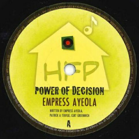 【新品】英7” Empress Ayeola Power Of Decision / Power Of Dub HFP214903 Homefront Prodctuion /00048