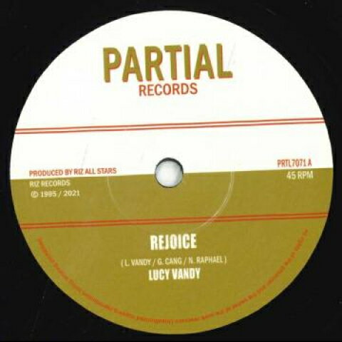 【新品】英7” Lucy Vandy / Riz All Stars Rejoice / Big Hearted Version PRTL7071 Partial /00048