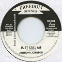 【新品】英7” Anthony Johnson / DJ Bemabas Just Call Me / Ram Jam Session FSD08 Freedom Sounds /00050
