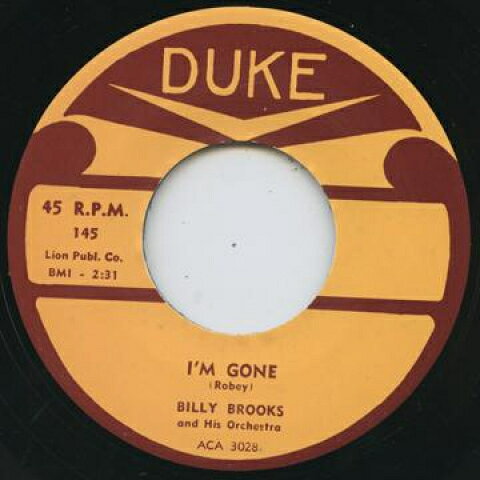 Record - 【新品】英7” Billy Brooks / Rosco Gordon Im Gone / Tummer Tee DUKE145 Duke /00052