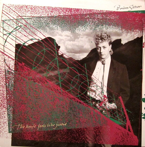 【中古】米LP Brian Setzer Knife Feels Like Justice ST17178 EMI AMERICA /00260