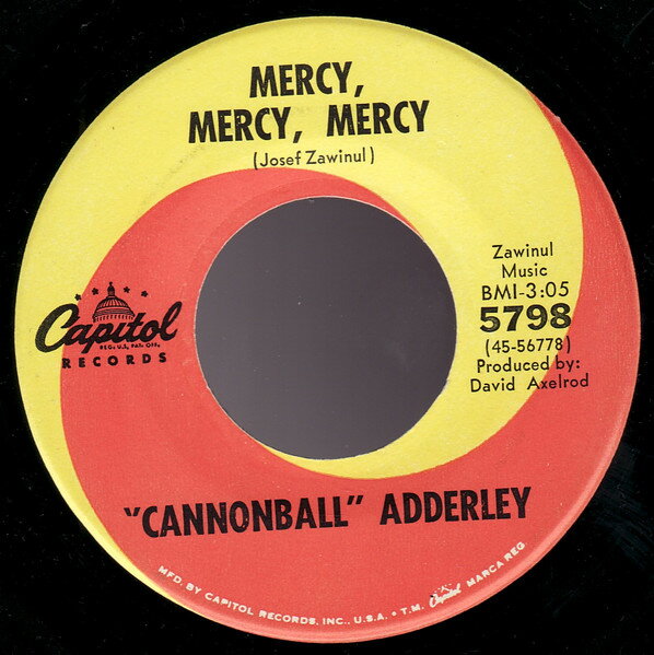 ・アーティスト Cannonball Adderley ・タイトル Mercy, Mercy, Mercy / Games ・レーベル・型番 Capitol Records 5798 ・フォーマット 7インチレコード ・コンディション(盤) 可 (VG) ・コンディション(ジャケット) プレインカバー（元ジャケット／カバー無し） ・コンディション(帯) オビなし ・特記事項 【盤に目立った跡】 サンプル画像です。実際の商品の画像ではありません 商品写真はバーコード/カタログ番号に対応したサンプル画像ですので、お送りする商品の画像ではありません。帯やライナーなどの付属品は、特記事項に記載されている場合のみ含まれます。プロモやカラーレコードなどの仕様についても、該当する場合のみ特記事項に記載しています。 【ご購入前に必ずご確認ください】 ・本店サイト(www.recordcity.jp)とは価格、送料が違います ・本店サイト、その他支店のオーダーとは同梱発送できません ・注文確定後に別の注文を頂いた場合、注文同士の同梱は致しかねます。 ・別倉庫から発送しているため、店頭受け渡しは対応しておりません ・一部商品は他の通販サイトでも販売しているため、ご注文のタイミングによっては商品のご用意ができない場合がございます。 ・土日祝日はお休みです 金曜・祝前日9時以降のご連絡またはご入金は、返答または発送が週明け・祝日明けに順次対応となります。 ・ご購入後のキャンセル不可 ご購入後のキャンセルはいかなる理由においてもお受けできません。ご了承の上、ご購入くださいませ。 ・日本郵便(ゆうパック/ゆうメール)によるお届けになります。 ・中古品であることをご理解ください 当ストアでは中古商品を主に販売しております。中古品であることをご理解の上ご購入ください。また、一部商品はRecordCityオンラインストアで試聴可能です。 ・返品について お客様のご都合による返品は一切承っておりません。 表記の内容と実際の商品に相違がある場合、また針飛び等で返品・返金をご希望される場合は、商品の到着後1週間以内にご連絡ください。商品の返送をこちらで確認後、キャンセル・返金を行います。 コンディションVG以下の商品は返品できません。プレイに影響のない表面のこすれ傷、プレス起因のノイズ盤は返品の対象外です。 【コンディション表記】 ・ほぼ新品(M-)(Like New) 完全な新品。未使用。当店ではほぼ使用しません ・非常に良い(EX)(Excellent) 中古盤として美品な状態。わずかな経年を感じるものの傷みを感じさせない、当店基準で最高の状態 ・良い(VG+)(Very Good Plus) 丁寧に扱われた中古品で、軽い使用感がみられる。 ・可(VG)(Acceptable) 使い込まれた中古品で、「良い」よりもさらに使用感がみられる。 ・悪い(VG-)(Bad) 状態が悪いアイテム。使用の保障はなく、再生不可、針飛び、目立つノイズがあるかもしれない。状態によるクレーム不可。返品不可。 ・非常に悪い(G)(Very Bad) 「悪い」よりさらに状態が悪いアイテム。使用の保障はなく、再生不可、針飛び、目立つノイズがあるかもしれない。状態によるクレーム不可。返品不可。 ・ジャンク(Fair)(Junk/Fair) 割れている、反っている、水ダメージがある、カビ、ジャケットが分離している、ひどい書き込み、ひどい擦れなど最低の状態。使用の保障はなく、再生不可、針飛び、目立つノイズがあるかもしれない。状態によるクレーム不可。返品不可。 ・ジャンク(Poor)(Junk/Poor) 割れている、反っている、水ダメージがある、カビ、ジャケットが分離している、ひどい書き込み、ひどい擦れなど最低の状態。使用の保障はなく、再生不可、針飛び、目立つノイズがあるかもしれない。状態によるクレーム不可。返品不可。