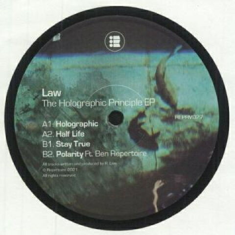 【新品】英12” Law Holographic Principle EP REPRV027 Repertoire /00200 【新品】英12” Law Holographic Principle EP REPRV027 Repertoire /00200