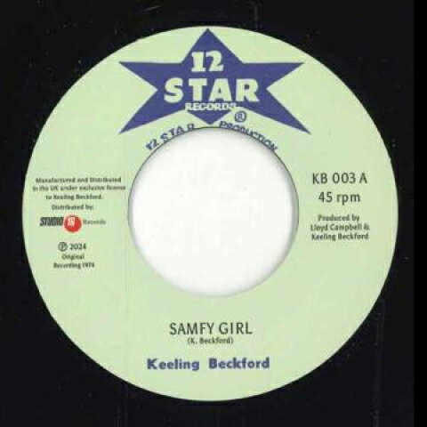 【新品】英7” Keeling Beckford Samfy Girl / Samfy Skank KB003 12 Star /00048 【新品】英7” Keeling Beckford Samfy Girl / Samfy Skank KB003 12 Star /00048