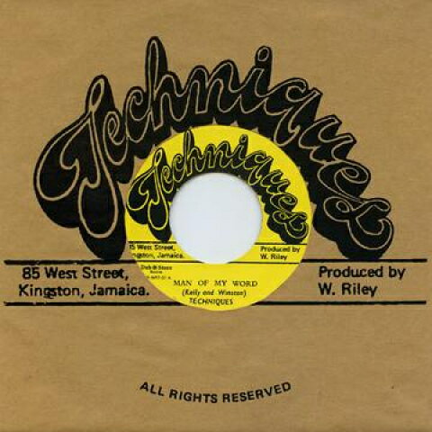 【新品】7” Techniques Man Of My Word DSRWR701 Techniques/Dub Store Japan Vinyl /00048