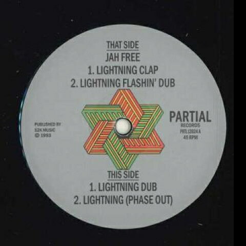 英12” Jah Free Lightning Clap; Lightning Flashin’ Dub / Lightning PRTL12024 Partial /00200