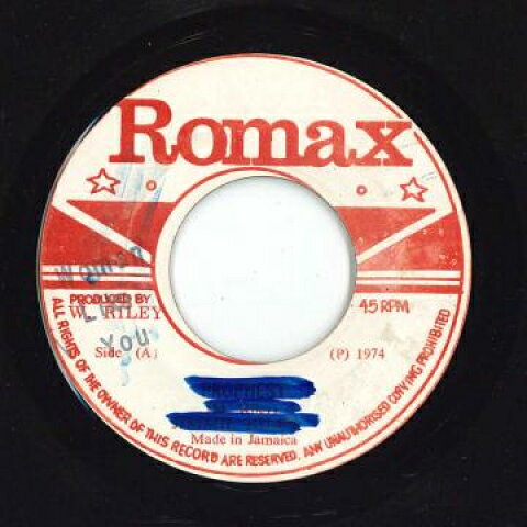 【新品】ジャマイカ7” Brent Dowe Woman Like You (Miss Credit) / Version 1974 Romax /00048