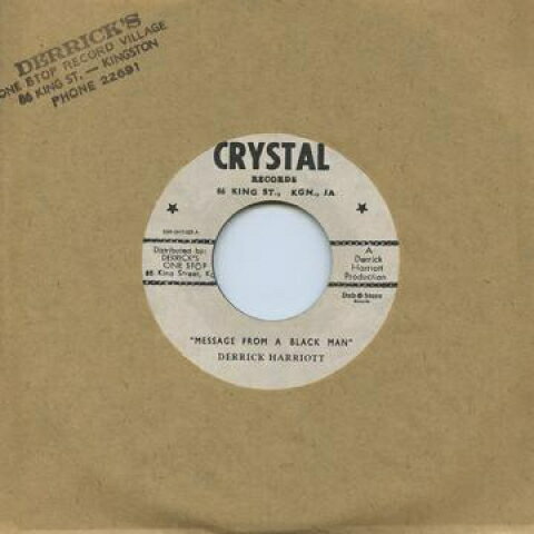 【新品】7” Derrick Harriott Message From A Black Man / Message From A Black Man DSRDH7025 Crystal/Dub Store Re /00075