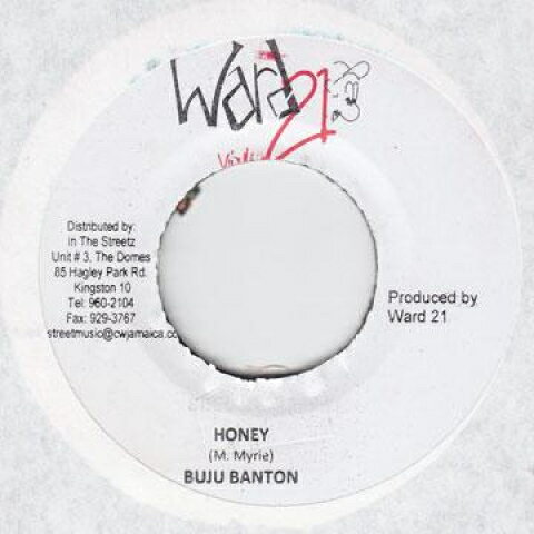 【新品】ジャマイカ7” Buju Banton Honey none Ward 21 /00048 【新品】ジャマイカ7” Buju Banton Honey none Ward 21 /00048