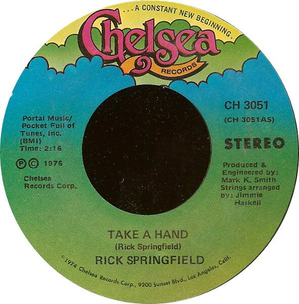 米7” Rick Springfield Take A Hand CH3051 Chelsea Records /00080