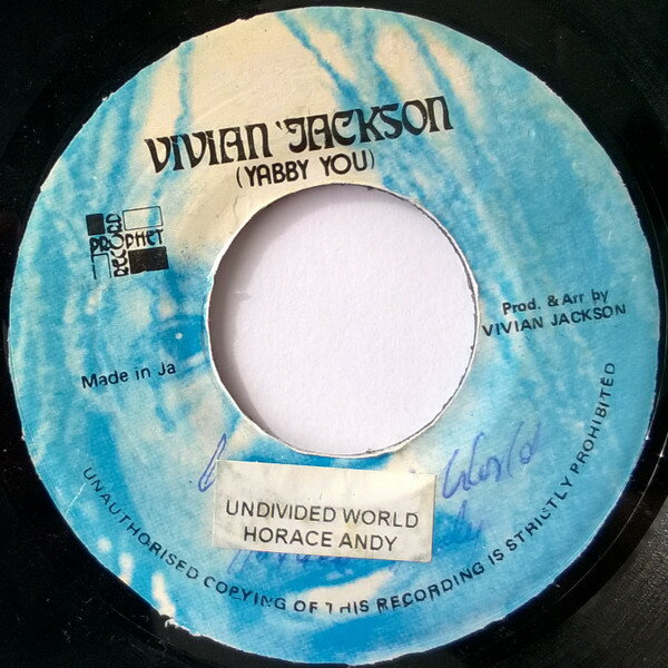 【中古】ジャマイカ7” Horace Andy Undivided World NONE Vivian Jackson, Prop /00080