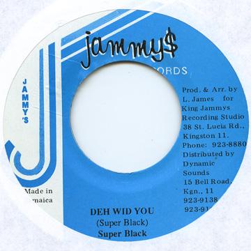 Other - 【新品】ジャマイカ7” Super Black Deh Wid You none Jammys /00050