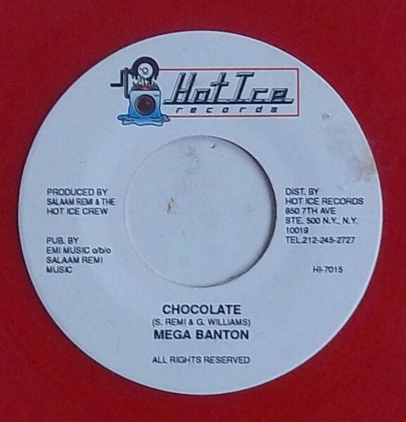 【中古】米7” Mega Banton / Hot Ice Crew Chocolate / Dangerbus Riddim Version HI7015 Hot Ice Records /00080