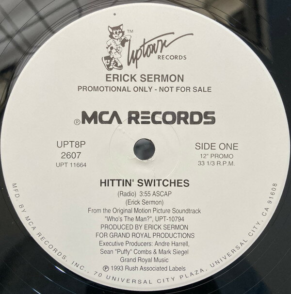 【中古】米12” Erick Sermon Hittin Switches UPT8P2607 Uptown Records /00250