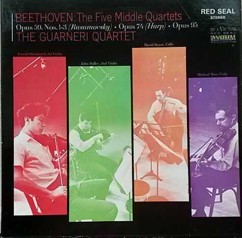 【中古】英3discs LP Ludwig van Beethoven - Guarner The Five Middle Quartets SRS3000 R...