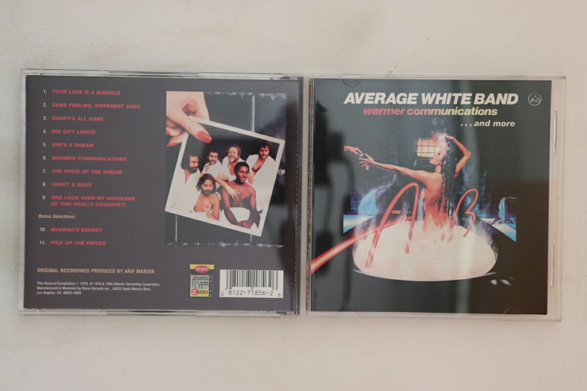 ・アーティスト Average White Band ・タイトル Warmer Communications & More ・レーベル RHINO R271856 ・フォーマット【レコード/CDのお間違いにご注意ください】 CD ・コンディション(盤) 非常に良い(EX) ・コンディション(ジャケット) 良い (VG+) ・コンディション(帯) オビなし ・特記事項 実際に発送される商品の画像です 【ご購入前に必ずご確認ください】 ・本店サイト(www.recordcity.jp)とは価格、送料が違います ・本店サイト、その他支店のオーダーとは同梱発送できません ・別倉庫から発送しているため、店頭受け渡しは対応しておりません ・一部商品は他の通販サイトでも販売しているため、ご注文のタイミングによっては商品のご用意ができない場合がございます。 ・土日祝日はお休みです 金曜・祝前日9時以降のご連絡またはご入金は、返答または発送が週明け・祝日明けに順次対応となります。 ・ご購入後のキャンセル不可 ご購入後のキャンセルはいかなる理由においてもお受けできません。ご了承の上、ご購入くださいませ。 ・日本郵便(ゆうパック/ゆうメール)によるお届けになります。 ・中古品であることをご理解ください 当ストアではお客様よりお譲りいただいた中古商品を販売しております。中古品であることをご理解の上ご購入ください。また、一部商品はRecordCityウェブショップで試聴可能です。 ・返品について お客様のご都合による商品のご返品は一切承っておりません。 表記の内容と実際の商品に相違がある場合、また針飛び等で返品・返金をご希望される場合は、商品の到着後1週間以内にご連絡ください。商品の返送をこちらで確認後、返金を行います。 コンディションVG以下の商品は返品できません。プレイに影響のない表面のこすれ傷、プレス起因のノイズ盤は返品の対象外です。 【コンディション表記】 ・ほぼ新品(M-)(Like New) 完全な新品。未使用。当店ではほぼ使用しません ・非常に良い(EX)(Excellent) 中古盤として美品な状態。わずかな経年を感じるものの傷みを感じさせない、当店基準で最高の状態 ・良い(VG+)(Very Good Plus) 丁寧に扱われた中古品で、軽い使用感がみられる。 ・可(VG)(Acceptable) 使い込まれた中古品で、「良い」よりもさらに使用感がみられる。 ・悪い(VG-)(Bad) 状態が悪いアイテム。使用の保障はなく、再生不可、針飛び、目立つノイズがあるかもしれない。状態によるクレーム不可。返品不可。 ・非常に悪い(G)(Very Bad) 「悪い」よりさらに状態が悪いアイテム。使用の保障はなく、再生不可、針飛び、目立つノイズがあるかもしれない。状態によるクレーム不可。返品不可。 ・ジャンク(Fair)(Junk/Fair) 割れている、反っている、水ダメージがある、カビ、ジャケットが分離している、ひどい書き込み、ひどい擦れなど最低の状態。使用の保障はなく、再生不可、針飛び、目立つノイズがあるかもしれない。状態によるクレーム不可。返品不可。 ・ジャンク(Poor)(Junk/Poor) 割れている、反っている、水ダメージがある、カビ、ジャケットが分離している、ひどい書き込み、ひどい擦れなど最低の状態。使用の保障はなく、再生不可、針飛び、目立つノイズがあるかもしれない。状態によるクレーム不可。返品不可。