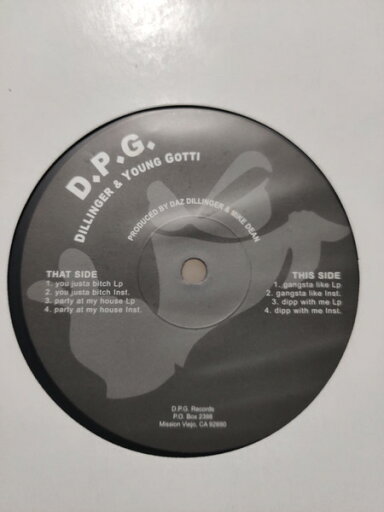 【中古】米12” D.P.G. Dillinger & Young Gotti NONE DPG Recordz /00250 【中古】米12” D.P.G. Dillinger & Young Gotti NONE DPG Recordz /00250