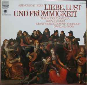 【中古】独LP Pro Cantione Antiqua , Bruno T Liebe, Lust Und Frommigkeit (Altenglische Lieder) 1C06599683Q Deutsche Harmonia Mu /00400